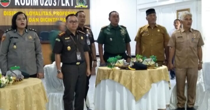 Pemkab Langkat Hadiri Komsos di Kodim 0203/LKT