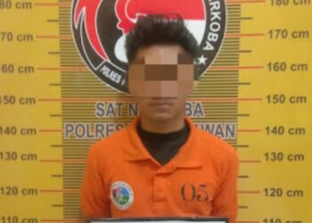 Sat Narkoba Polres Belawan Ringkus Bandar Sabu di Pajak Pagi Martubung