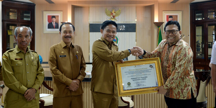 Pemprov Sumut kembali Raih Predikat Zona Hijau dari Ombudsman RI