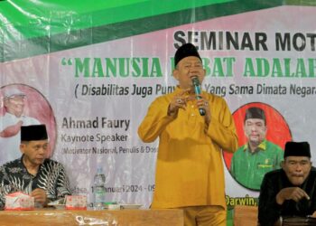 Seminar Motivasi di Tanjung Pura, Syah Afandin Sampaikan 3 Kunci Keselamatan