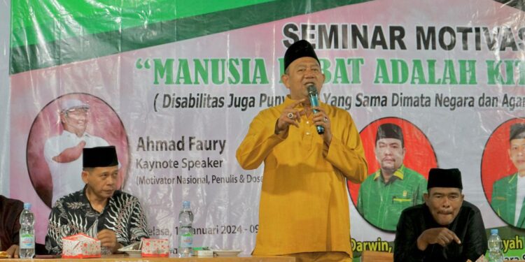 Seminar Motivasi di Tanjung Pura, Syah Afandin Sampaikan 3 Kunci Keselamatan