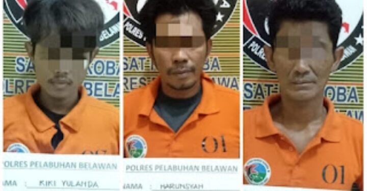 Sar Narkoba Polres Brlawan Bekuk Satu Pengedar dan Dua Pemakai Sabu di Medan Marelan