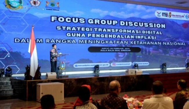 Daya Saing Digital Sumut Naik, Pj Gubernur Sumut Optimis Digitalisasi Signifikan Kendalikan Inflasi