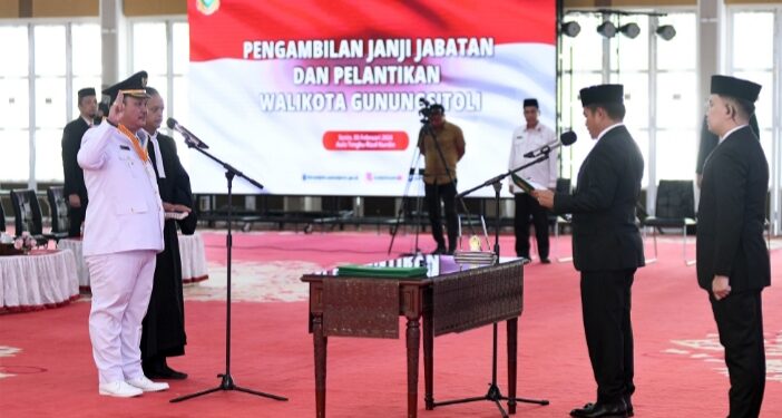 Lantik Wali Kota Gunungsitoli, Pj Gubernur Sumut Minta Pertahankan Peningkatan IPM
