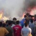 Belasan Rumah Panggung Milik Warga Bagan Deli Musnah Terbakar