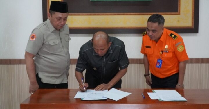 Plt Bupati Syah Afandin Menghibahkan Tanah Pemkab Langkat untuk Bangun Balai Diklat Basarnas