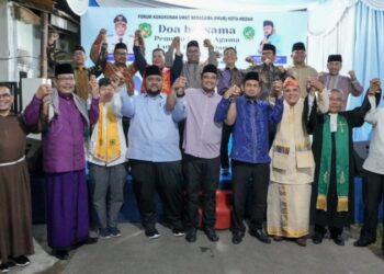 Bobby dan Pemuka Lintas Agama Berdoa Bersama untuk Pemilu Damai