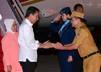 Pj Gubernur Sumut Sambut Kedatangan Presiden di Kualanamu