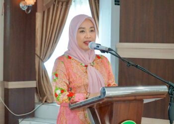 Uke Faisal Hasrimy Hadiri Pengajian DWP Kabupaten Langkat  