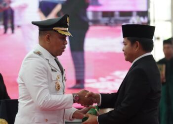 PJ Gubsu Hassanudin Lantik Faisal Hasrimy menjadi PJ Bupati Langkat 