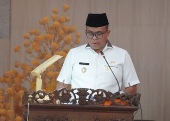 Pj Bupati Langkat Faisal Hasrimy Hadiri Rapat Paripurna Penetapan Pokok-pokok Pikiran DPRD Langkat TA 2024