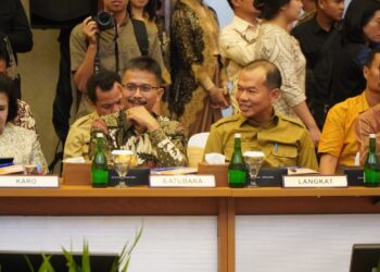 Mewakili Pj. Bupati Langkat, Sekda Amril Hadiri RUPS Bank Sumut 