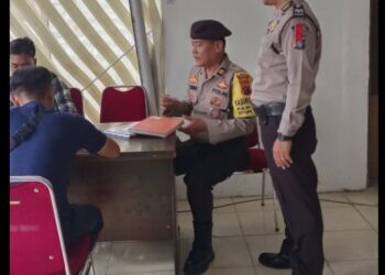 Personel Polres Labuhanbatu Laksanakan Pengamanan Gudang Logistik KPU