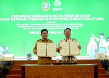 Jalin Kerja Sama dengan PT Goto Gojek Tokopedia, Pj Gubernur Harapkan dapat Kembangkan UMKM Sumut