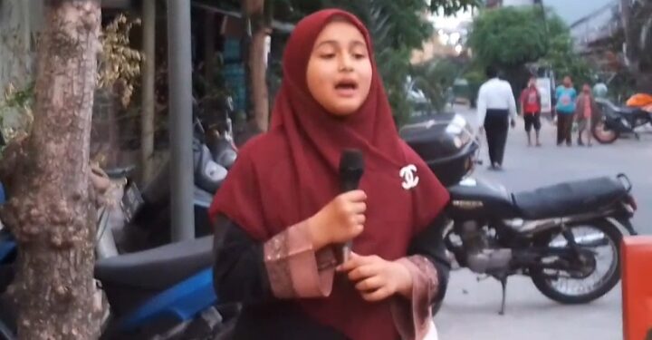 Menanti Berbuka Puasa di Masjid Jamiq Belawan Mendengarkan Ceramah Bocil