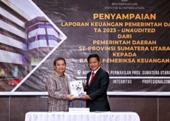Serahkan LKPD 2023 ke BPK, Pj Gubernur Targetkan Pemprov Sumut Raih WTP ke-10