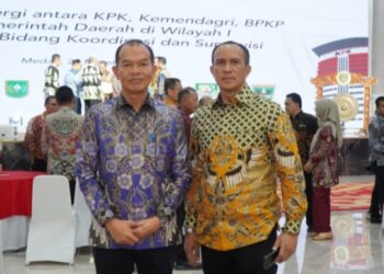 Sekda Langkat Amril Hadiri Rakor Penguatan Sinergi KPK, Kemendagri, BPKP dan Pemda Wilayah I