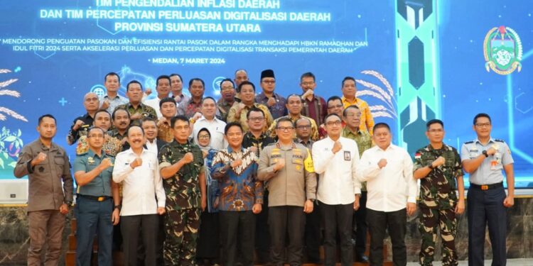 Pj Bupati Langkat Faisal Hasrimy Hadiri Meeting TPID Provsu