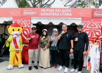 Tinjau Stan PB PON XXI di F1 Powerboat, Pj Gubernur Sumut Dorong Inovasi Strategi Sosialisasi