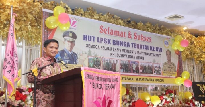 Hadiri HUT LPSK Bunga Teratai Sumut, Pj Gubernur: Tetap Berbagi Kebaikan Tanpa Memandang Suku, Agama dan Ras