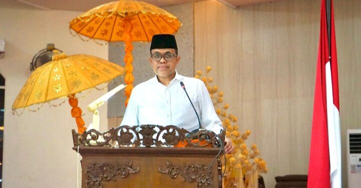 Rapat Paripurna DPRD, Pj. Bupati Langkat Ajak Kolaborasi Membangun Langkat