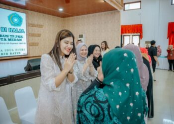 TP PKK Kota Medan Gelar Halalbihalal, Kahiyang Ayu: Pererat Silaturahmi dan Kekeluargaan