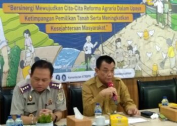 Pj. Bupati Langkat Zoom Meeting Bersama  Dirjen Penataan Agraria Kementrian ATR/BPN RI