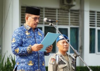 Asisten Administrasi Umum Pimpin Upacara Hari Otonomi Daerah XXVII Tahun 2024 Pemkab Langkat 