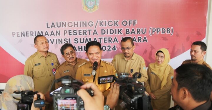 Launching PPDB SMA/SMK Secara Online, Pj Gubernur: Jangan Paksakan Masuk Sekolah Negeri 