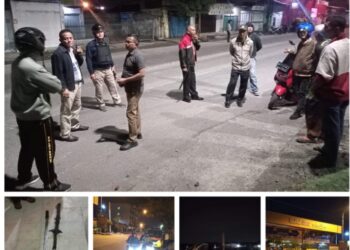 Personil Polres Belawan dan Polsek Belawan Bubarkan Aksi Tawuran