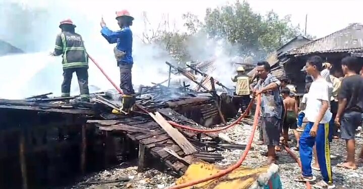 Empat Rumah di Belawan Musnah Terbakar