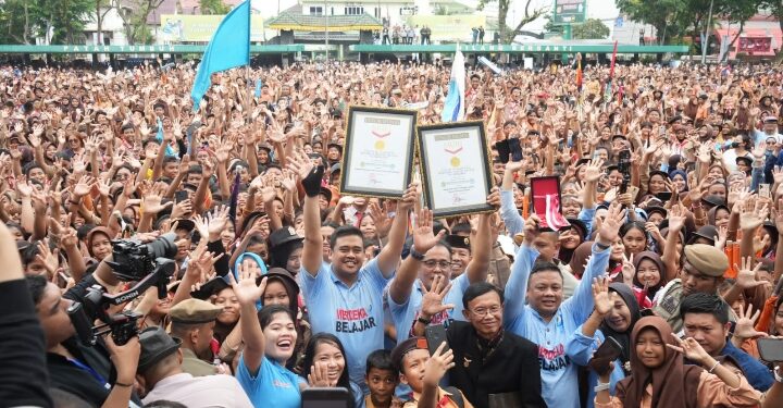 Gebyar Pendidikan Kota Medan Sukses Pecahkan Dua Rekor MURI Dunia