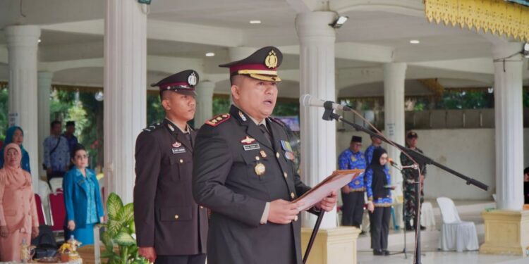 Kapolres Langkat Pimpin Upacara Memperingati Hari Kebangkitan Nasional ke 116 Tahun 2024 Kabupaten Langkat