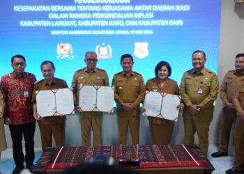 Kendalikan Inflasi, Pj Bupati Langkat Faisal Hasrimy Jalin Kerjasama dengan Kabupaten Karo dan Dairi 