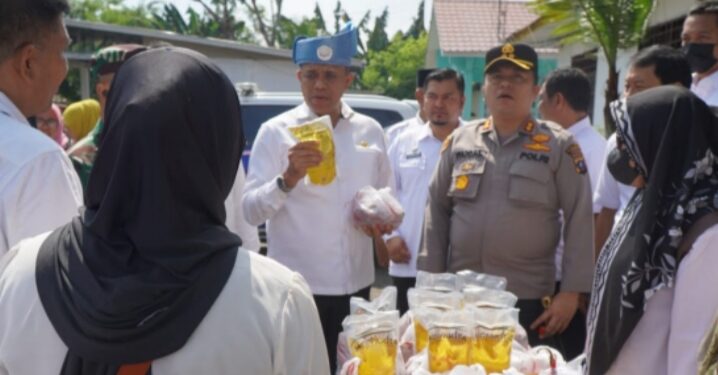 Pj Bupati Langkat bersama TPID Gelar Gerakan Pangan Murah di 3 Kecamatan