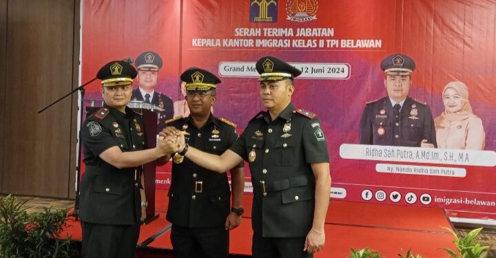 Kepala Kantor Imigrasi Kelas II Belawan Diserahterimakan