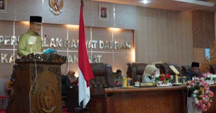 Sekda Amril Wakili Pj Bupati Langkat Bacakan Pertanggungjawaban Bupati di DPRD