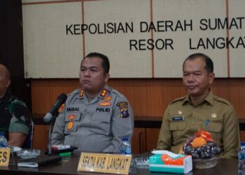 Sekda Langkat Amril Ikuti Zoom Meeting Peluncuran Digitalisasi Layanan Perizinan Penyelenggaraan Event