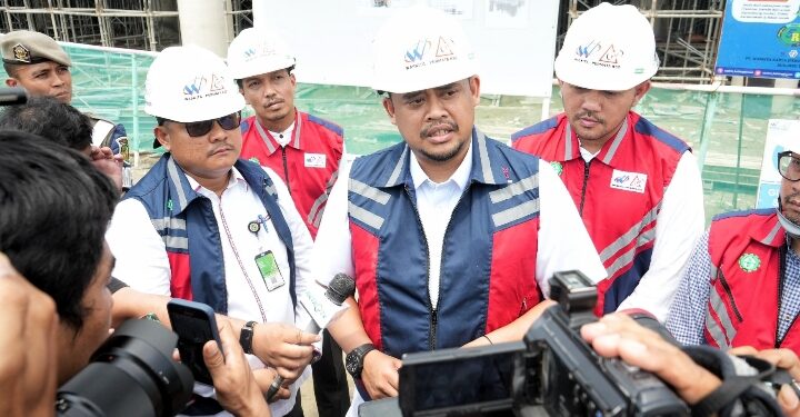 Tinjau Pembangunan Islamic Center Medan, Bobby Optimis Selesai Tepat Waktu