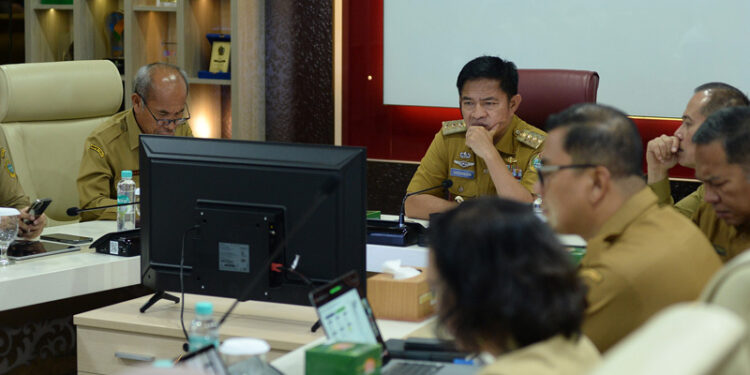 Pj Gubernur Sumut Rakor Bersama Kementerian Bahas Pengendalian Inflasi Daerah