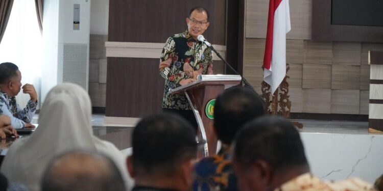 Pj. Bupati Diwakili Sekda Amril Buka Rakor Implementasi Integrasi Layanan Primer Kabupaten Langkat