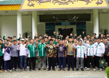 Pj Bupati Langkat Diwakili Asisten III, Lepas 130 Mahasiswa KKN Tematik USU di Langkat