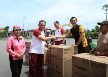 Sambut Hari Bhayangkara ke-78, Polres Pelabuhan Belawan Melaksanakan Olah Raga Gabungan