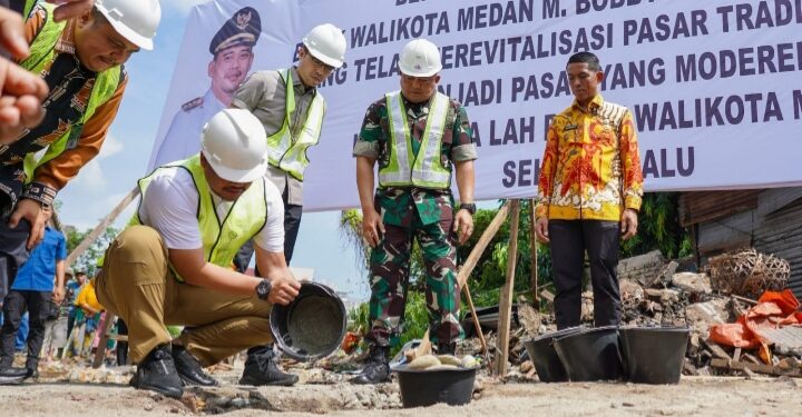 Letak Batu Pertama Revitalisasi Pasar Akik, Bobby Nasution Pesankan Ini