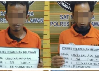 Dua Pengedar Sabu di Medan Deli Menyerah Takut Ditembak Petugas Polres Pelabuhan Belawan