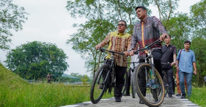 Tinjau Progres Revitalisasi Taman Cadika, Bobby: Untuk Masyarakat, Non APBD