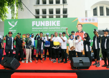 Sosialisasikan PON XXI 2024, PB PON Bersama DPRD Sumut Gelar Funbike