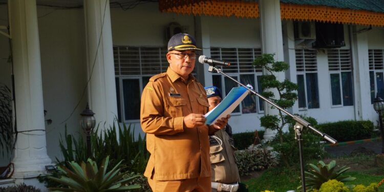 Pj. Bupati Langkat Faisal Hasrimy Fokus pada Program Pariwisata dan Kebudayaan dalam Amanat Apel Gabungan