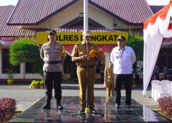 Pj. Bupati Langkat Pimpin Apel Gelar Pasukan Operasi Patuh Toba 2024