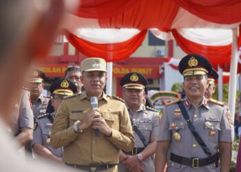 Pj. Bupati Langkat Faisal Hasrimy: Selamat Datang di Negeri Bertuah pada Pembukaan Diktuba Polri Gel. II SPN Hinai